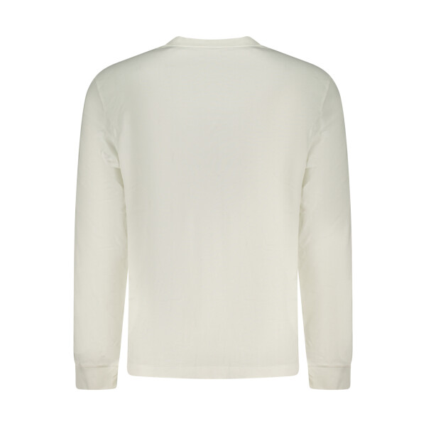 Calvin Klein Ανδρικό Λευκό Μακρυμάνικο T-shirt με κεντημένο λογότυπο