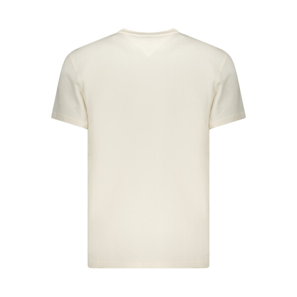 Tommy Hilfiger ανδρικό λευκό t-shirt με στρογγυλή λαιμόκοψη και print λογότυπο