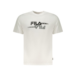 FILA Ανδρικό Λευκό T-shirt με print λογότυπο