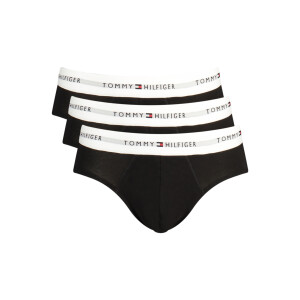 Tommy Hilfiger ανδρικά μαύρα σλιπ με ελαστική μέση και λογότυπο