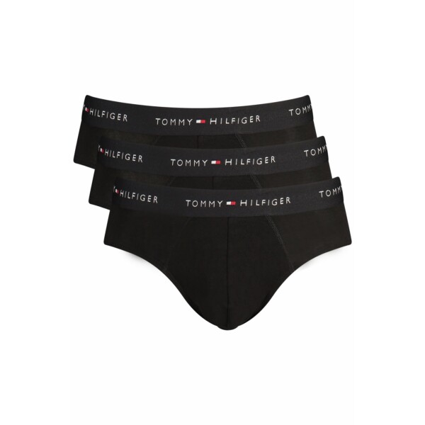 Tommy Hilfiger ανδρικά μαύρα σλιπ με λογότυπο στη μέση