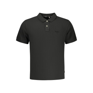 Pepe Jeans Ανδρική Μαύρη Polo Μπλούζα με κεντημένο λογότυπο