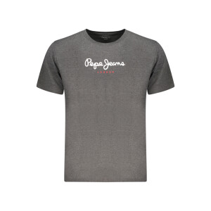Pepe Jeans ανδρικό γκρι t-shirt με στρογγυλή λαιμόκοψη και λογότυπο