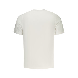 North Sails ανδρικό λευκό T-shirt με στρογγυλή λαιμόκοψη και print λογότυπο