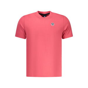 North Sails ανδρικό κόκκινο t-shirt με στρογγυλή λαιμόκοψη και λογότυπο