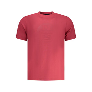 North Sails ανδρικό κόκκινο t-shirt με στρογγυλή λαιμόκοψη και λογότυπο