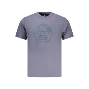 North Sails ανδρικό μπλε t-shirt με στρογγυλή λαιμόκοψη και λογότυπο