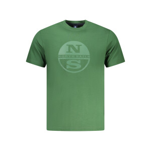 North Sails ανδρικό t-shirt σε πράσινο χρώμα με στρογγυλή λαιμόκοψη και λογότυπο