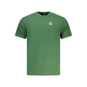 North Sails ανδρικό t-shirt σε πράσινο χρώμα με στρογγυλή λαιμόκοψη
