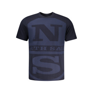 North Sails ανδρικό t-shirt σε μπλε χρώμα με στρογγυλή λαιμόκοψη και λογότυπο