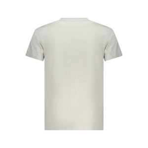 Tommy Hilfiger ανδρικό γκρι T-shirt με στρογγυλή λαιμόκοψη και λογότυπο