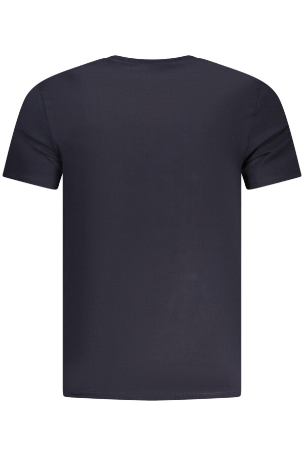 Guess Jeans ανδρικό μπλε t-shirt με στρογγυλή λαιμόκοψη και print λογότυπο
