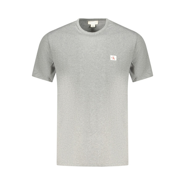 Calvin Klein ανδρικό γκρι t-shirt με στρογγυλή λαιμόκοψη και λογότυπο