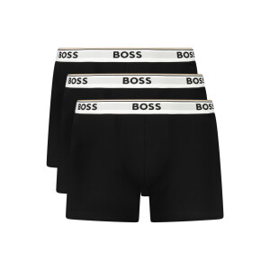 BOSS Ανδρικά Μαύρα Μποξεράκια με λευκή ελαστική μέση