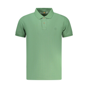 Timberland ανδρική polo μπλούζα σε πράσινο χρώμα με κεντημένο λογότυπο