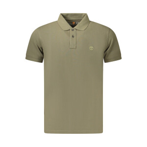 Timberland Ανδρική Πράσινη Polo Μπλούζα με κεντημένο λογότυπο