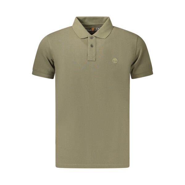 Timberland Ανδρική Πράσινη Polo Μπλούζα με κεντημένο λογότυπο