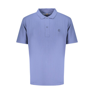 Timberland ανδρική polo μπλούζα σε μπλε χρώμα με κεντημένο λογότυπο