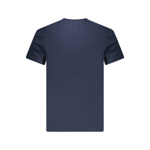 Tommy Hilfiger ανδρικό μπλε T-shirt με στρογγυλή λαιμόκοψη και print λογότυπο