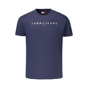 Tommy Hilfiger Ανδρικό Μπλε T-shirt με κεντημένο λογότυπο