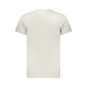 Tommy Hilfiger ανδρικό γκρι t-shirt με στρογγυλή λαιμόκοψη και λογότυπο