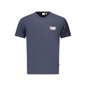 Pepe Jeans Ανδρικό Μπλε T-shirt με στρογγυλή λαιμόκοψη και print λογότυπο
