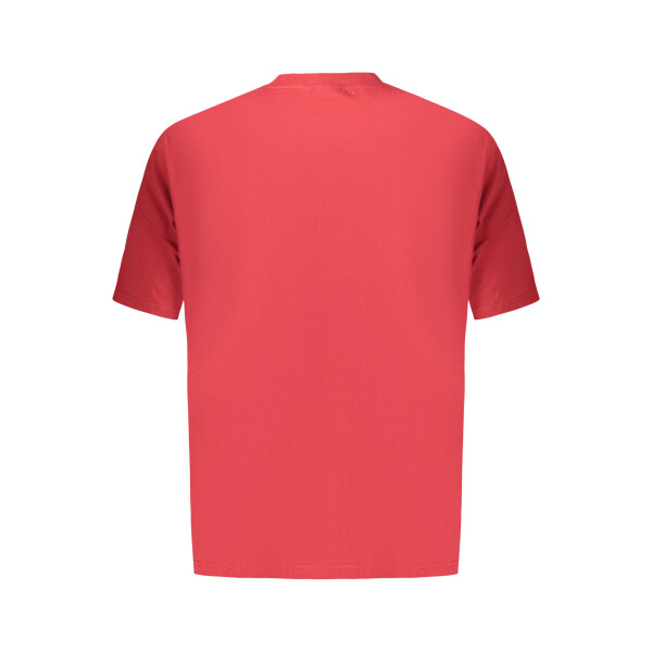 Napapijri ανδρικό κόκκινο t-shirt με στρογγυλή λαιμόκοψη και λογότυπο