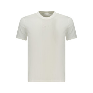Guess Jeans Ανδρικό Λευκό T-shirt με ανάγλυφο λογότυπο