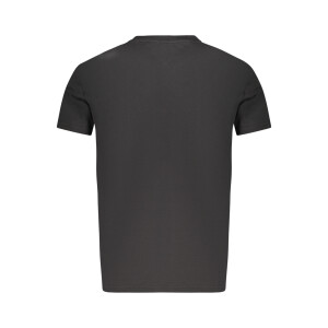 Tommy Hilfiger ανδρικό μαύρο t-shirt με στρογγυλή λαιμόκοψη και λογότυπο