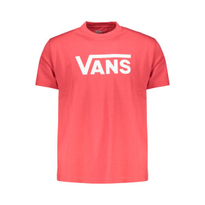 VANS Ανδρικό Κόκκινο T-Shirt με print λογότυπο