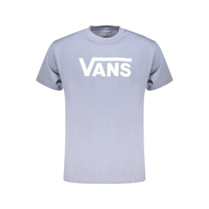 VANS Ανδρικό Μπλε T-shirt με στρογγυλή λαιμόκοψη και λογότυπο