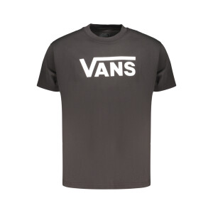 VANS Ανδρικό Μαύρο T-Shirt με στρογγυλή λαιμόκοψη και λογότυπο