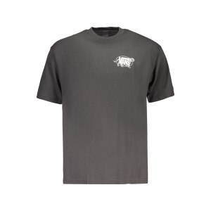 VANS Ανδρικό Μαύρο T-shirt με στρογγυλή λαιμόκοψη και print λογότυπο