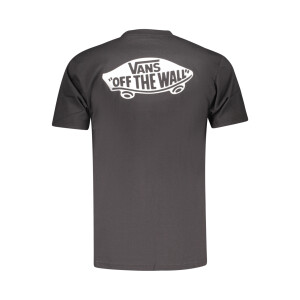VANS Ανδρικό Μαύρο T-Shirt με στρογγυλή λαιμόκοψη και print λογότυπο