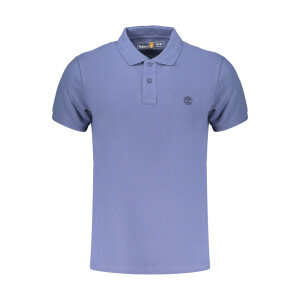 Timberland ανδρική polo μπλούζα σε μπλε χρώμα με κεντημένο λογότυπο