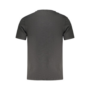 Timberland ανδρικό μαύρο T-shirt με στρογγυλή λαιμόκοψη και λογότυπο