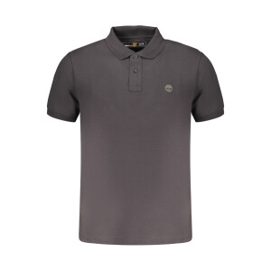 Timberland Ανδρική Μαύρη Polo Μπλούζα με κεντημένο λογότυπο