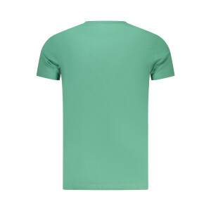 Pepe Jeans ανδρικό πράσινο t-shirt με στρογγυλή λαιμόκοψη και print λογότυπο