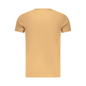 Pepe Jeans ανδρικό καφέ t-shirt με στρογγυλή λαιμόκοψη και print λογότυπο