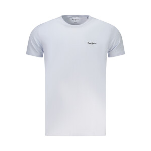 Pepe Jeans ανδρικό μπλε t-shirt με στρογγυλή λαιμόκοψη και print λογότυπο