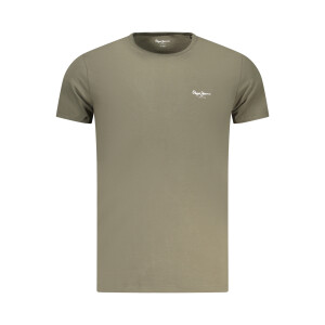 Pepe Jeans ανδρικό t-shirt σε πράσινο χρώμα με print λογότυπο