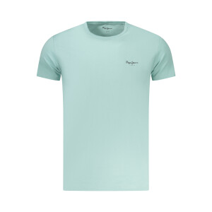Pepe Jeans ανδρικό μπλε t-shirt με στρογγυλή λαιμόκοψη και print λογότυπο