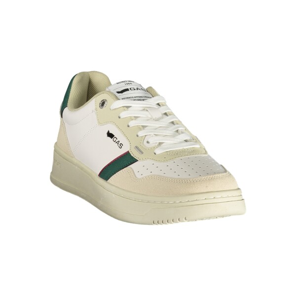 GAS ανδρικά sneakers σε λευκό χρώμα με κορδόνια