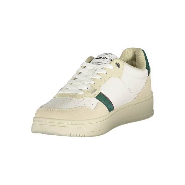 GAS ανδρικά sneakers σε λευκό χρώμα με κορδόνια