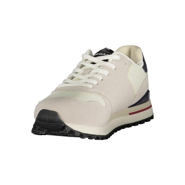 GAS Ανδρικά Λευκά Sneakers με κορδόνια και λεπτομέρειες