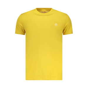 Timberland ανδρικό t-shirt σε κίτρινο χρώμα με στρογγυλή λαιμόκοψη