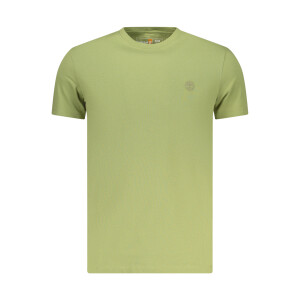 Timberland ανδρικό πράσινο t-shirt με στρογγυλή λαιμόκοψη και λογότυπο