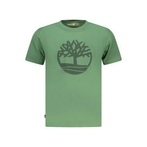 Timberland ανδρικό t-shirt σε πράσινο χρώμα με print λογότυπο