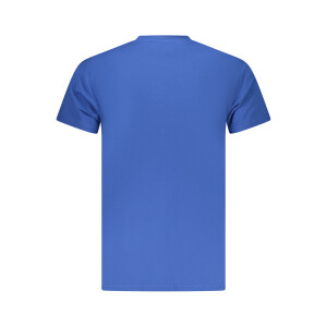ICEBERG Ανδρικό Μπλε T-shirt με στρογγυλή λαιμόκοψη και print λογότυπο