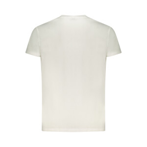 ICEBERG Ανδρικό Λευκό T-shirt με στρογγυλή λαιμόκοψη και print